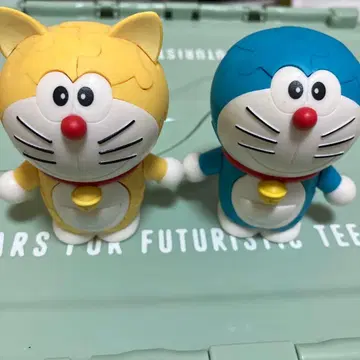 도라에몽 퍼즐 디자인 피규어 2체 세트