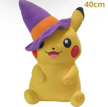할로윈 피카츄 봉제 인형 선&문 포켓몬 새상품급 약 40cm