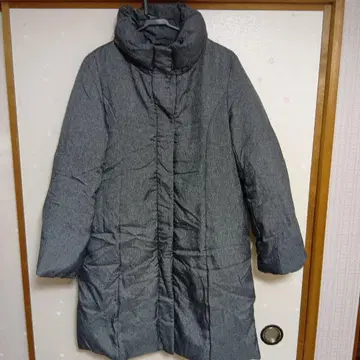 CLEAR IMPRESSION 그레이 롱 다운 자켓