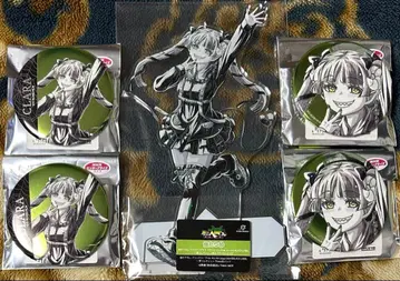 이루마 군 일격 컬렉션 아크릴 스탠드, 캔뱃지 세트 black 클라라