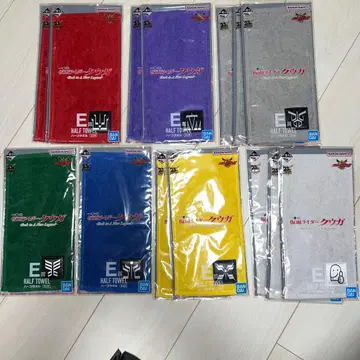 제일복권 가면라이더 쿠우카 E상 하프 타월 15개 세트