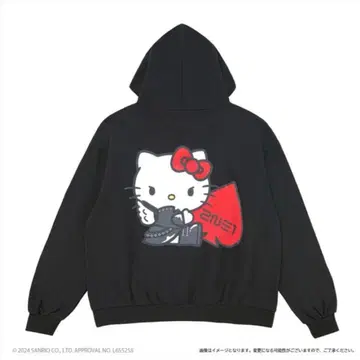 [가격 인하 중] 2NE1 헬로키티 콜라보 후디 후드티 블랙 M