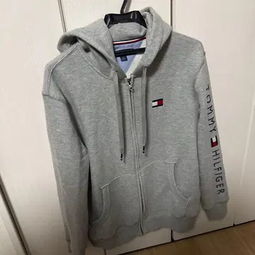 TOMMY HILFIGER 그레이 후드티 L/G