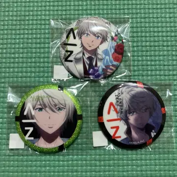 알드노아 제로 최애찬가 E상 글리터 캔뱃지 슬레인 3점