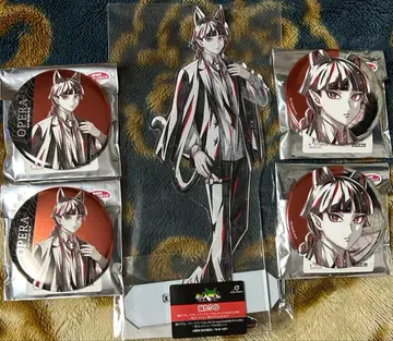 이루마 군 일격 컬렉션 아크릴 스탠드, 캔뱃지 세트 black 오페라