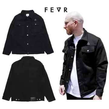 FEVR 포에버 스트레치 속기모 데님 자켓 블랙 M