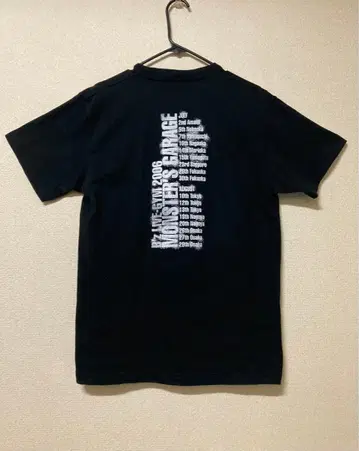 B'z 2006 MONSTER'S GARAGE 티셔츠 M 사이즈 블랙