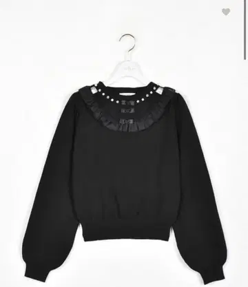 evelyn 쉬폰 프릴 니트 새상품