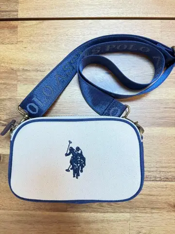 POLO ASSN. 숄더백 화이트/네이비