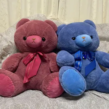 핑크 베어 블루 베어 빅 봉제 인형
