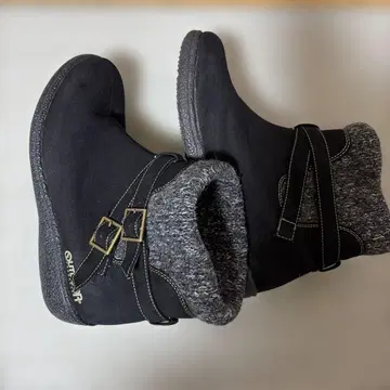 블랙 스웨이드풍 부츠 24.0cm