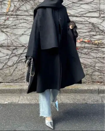 Cygne 시뉴 코트 Monique 머플러 포함 랜드스케이프 코트