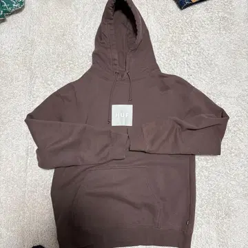 HUF 브라운 후드티 L 사이즈