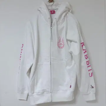 #FR2 후디 지퍼 후드티 매실 화이트