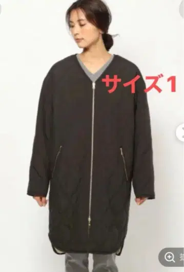 밴야드 스톰 보아 리버서블 코트 퀼팅 아우터 코트 블랙