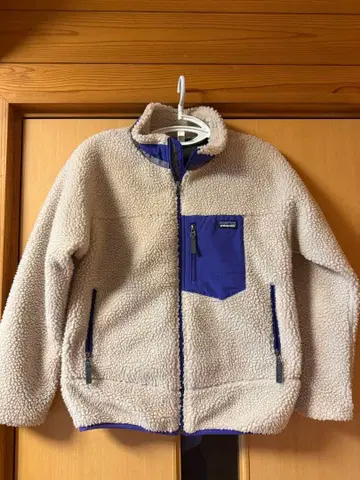 patagonia 플리스 자켓 XL 베이지 파랑
