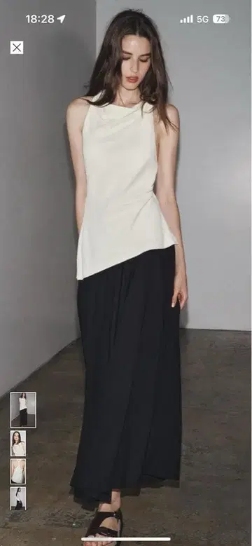 ZW COLLECTION 콤비 홀터넥 원피스 S