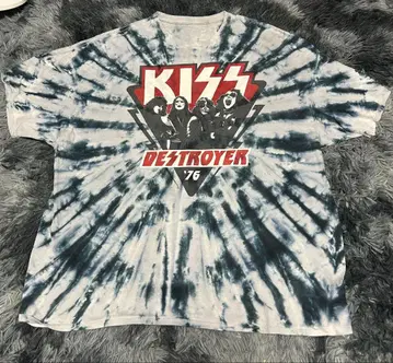 KISS DESTROYER 76 타이 다이 셔츠