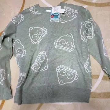 민트 그린 스웨터 3L 4L 한교동 산리오 겨울 빅 사이즈