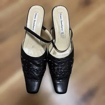 뜨개질 디자인 뮬 블랙