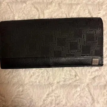 던힐 블랙 가죽 장지갑