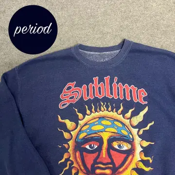 P2764 SUBLIME 서브라임 프린트 밴딩 맨투맨