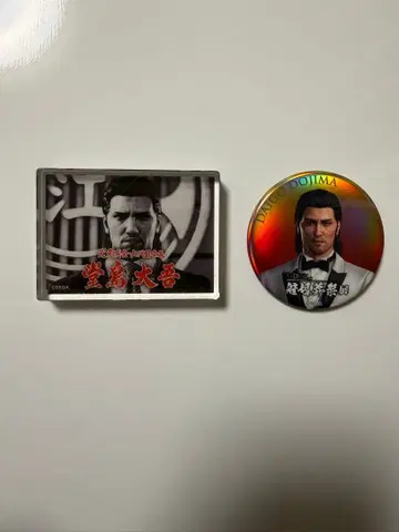 용과 같이 관혼상제전 도지마 다이고 캔뱃지 아크릴 블록