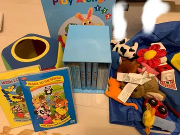 DWE 플레이어롱 Blu-ray, CD, 그림책, 가이드 세트 완구