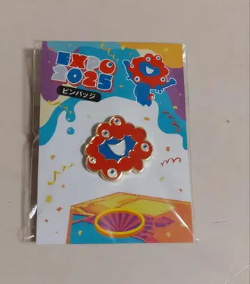 미개봉 새상품 EXPO2025 미야쿠미야쿠 핀 배지 페이스 골드