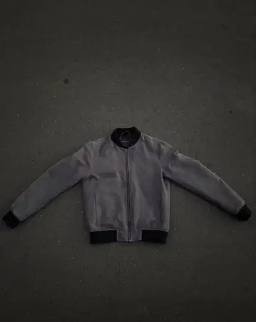 BANANA REPUBLIC 스웨이드 봄버 자켓 다크 그레이