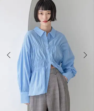 LOWRYS FARM 로리즈팜 셔링 셔츠 L S