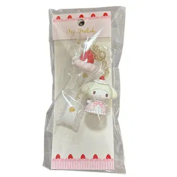 산리오 딸기 휘핑 케이크 키링 마이멜로디