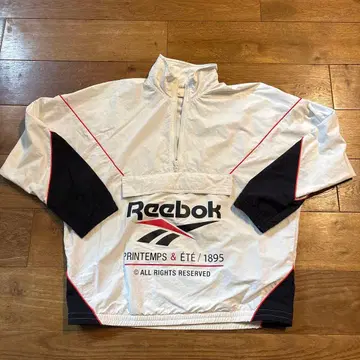 Reebok 나일론 자켓 화이트/블랙