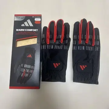 따뜻한 골프용 그로브 JTY36 L 사이즈 블랙/빨간색