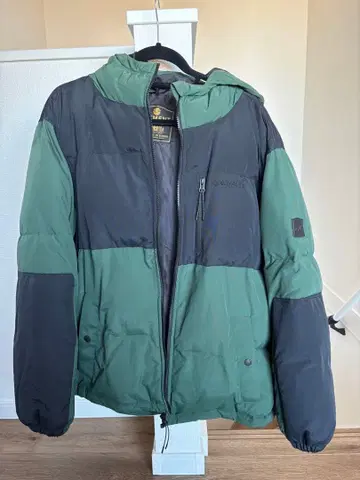 ELEMENT 다운 자켓 L 사이즈 그린/블랙