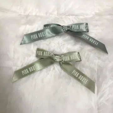 핑크하우스 리본 헤어 클립