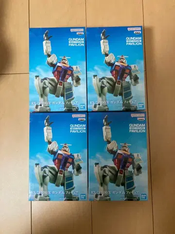 오사카 만박 RX-78F00/E 건담 피규어 4체 세트