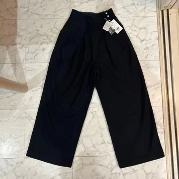 LEPSIM 블랙 와이드 팬츠 F 사이즈