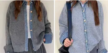 인기 이소재 데님 가디건 2장 세트 선착순