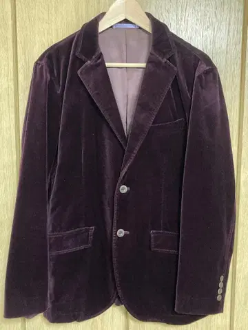 Paul Smith 버건디 벨벳 자켓 L