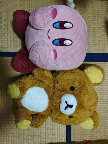 커비와 리락쿠마 봉제 인형 세트