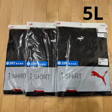 PUMA 드라이하 니카 T셔츠 블랙 5L 3개 세트