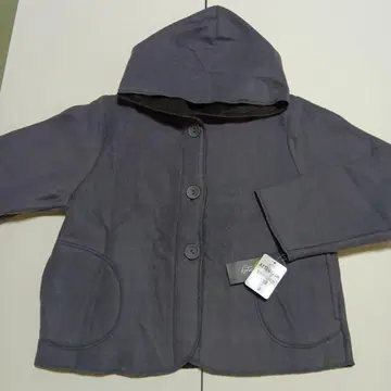 후드 부착 그레이 플리스 스코트 [ 새상품 ] 속기모 M-L