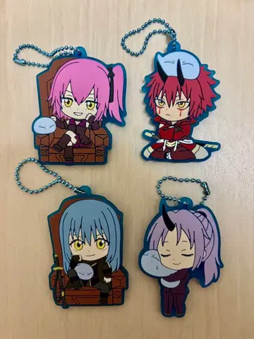 전슬라 가챠 키링 4개 세트 리무루 홍환 시온 비올레