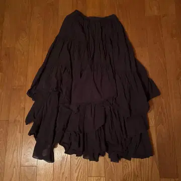 카사플라인 캉캉 스커트 블랙 그레이 사이즈 프리