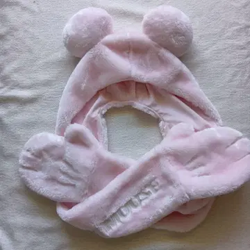 디즈니 리조트 미키마우스 핑크 팬캡