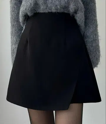 Louere 이너 팬츠 부착 랩 스타일 미니 스커트