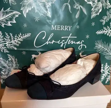 긴자 카네마츠 네이비 리본 포함 낮은 힐 펌프스