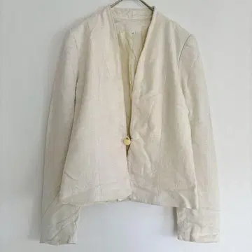 PEABODY HOUSE 아이보리 노카라 자켓 7/8 사이즈