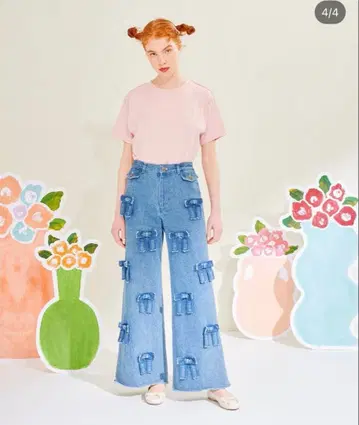 POPPY/포피 메니 리본 데님 팬츠